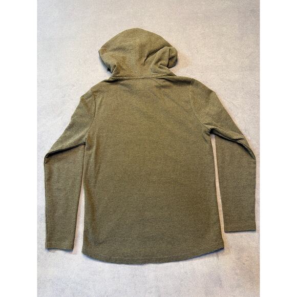 Hedge Men's Pullover Textured Sweatshirt Hoodie  Grey Sweater Casual Size Small - Picture 8 of 8